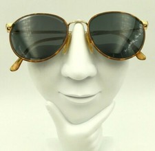 Vintage Tura 856 Brown Gold Metal Round Oval Sunglasses FRAMES ONLY
