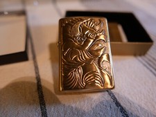 ZIPPO DINOSAUR TRICERATOPS BRASS LIGHTER 1993
