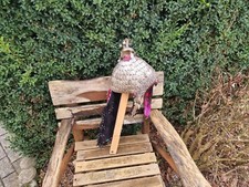 Bardzo antyczny kolekcjonerski rzadki turkmeński kapelusz ślubny