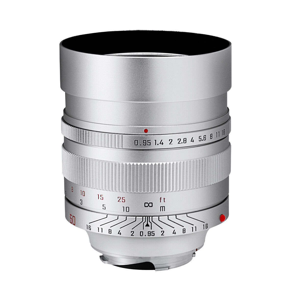 ZhongYi Mitakon SPEEDMASTER 50mm F0.95 for Leica M mount camera =Silver=