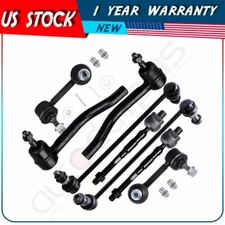 For 2007-2013 Nissan Altima 8Pc Front Rear Steering Sway Bar Inner Outer Tie Rod
