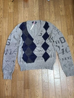 Dolce & Gabbana Pull Cachemire En Maille Argyle Femme Taille S Gris - Photo 1/4