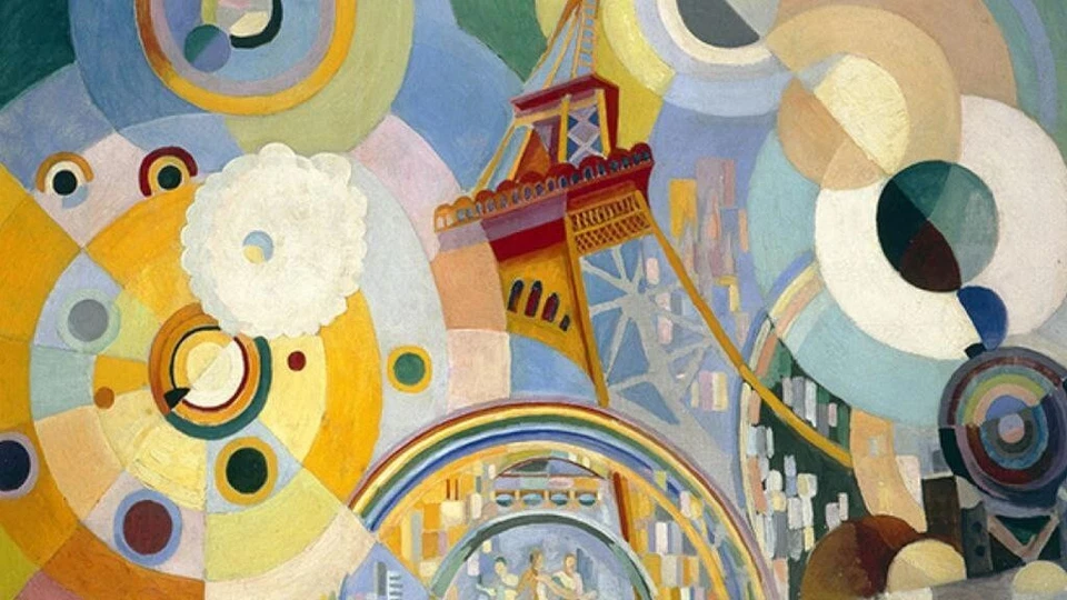 Air, Iron, and Water – Robert Delaunay – 1937 – Orphist Abstract Paris Art Print - Image 2 of 2