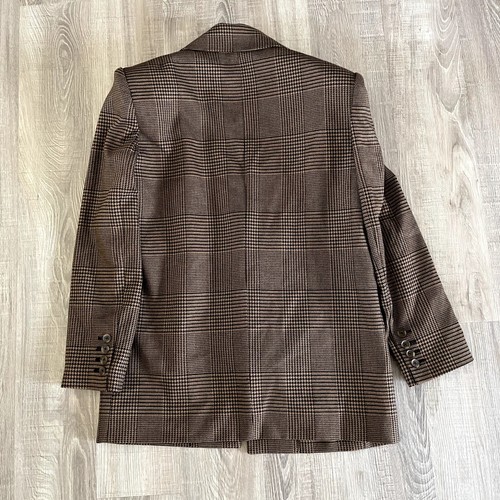 Alice + Olivia Women's Camel/Black Relaxed Fit Colley Strong Shoulder Blazer - 4 - Picture 7 of 8