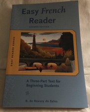Easy French Reader: A 3-Part Text for Beginning Students 2004 - LIKE NEW