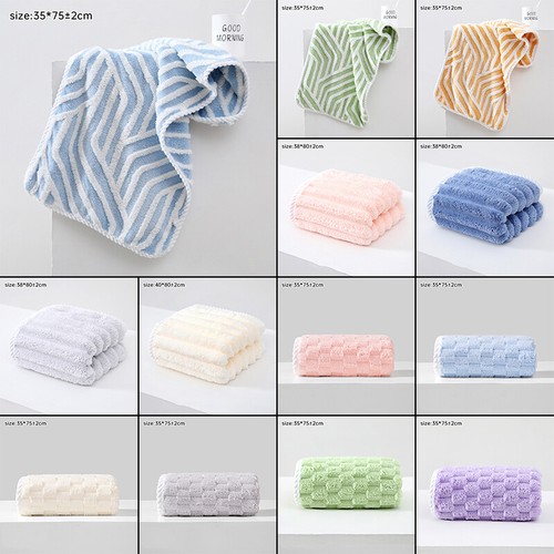 Thickened Soft Coral Velvet Absorbent Hand Face Towel Bathroom Travel Home Towel - Imagen 4 de 35