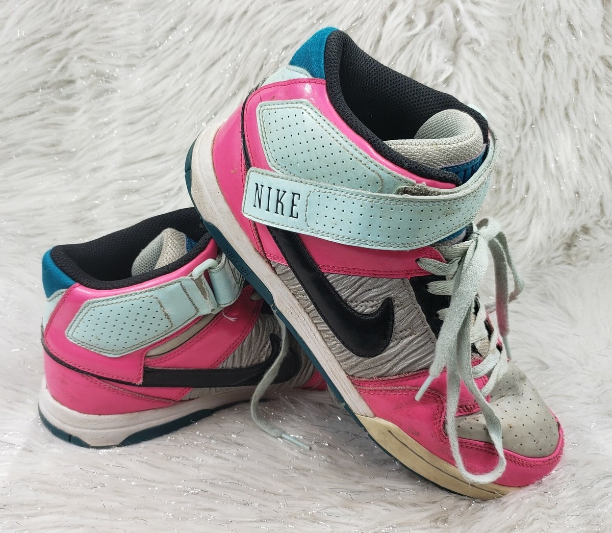 Nike Air Mogan Mid 2 Pink Blue Gray 407479-036 Basketball