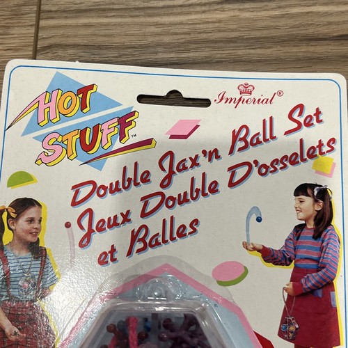 Vintage 1990 1988 Imperial Toy Corp Hot Stuff Double Jax 'N Ball #7812 90s 80s - Picture 2 of 14