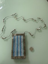 BagieS By MagieS Bag Purse Bead Silver/ Blue Crossbody Small Bag