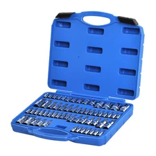 60Pcs Master Torx Bit Socket and External Torx Socket Set | S2 and Cr-V Steel