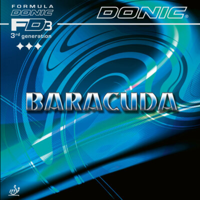 DONIC Baracuda Tischtennisbelag (schwarz, rot, blau)