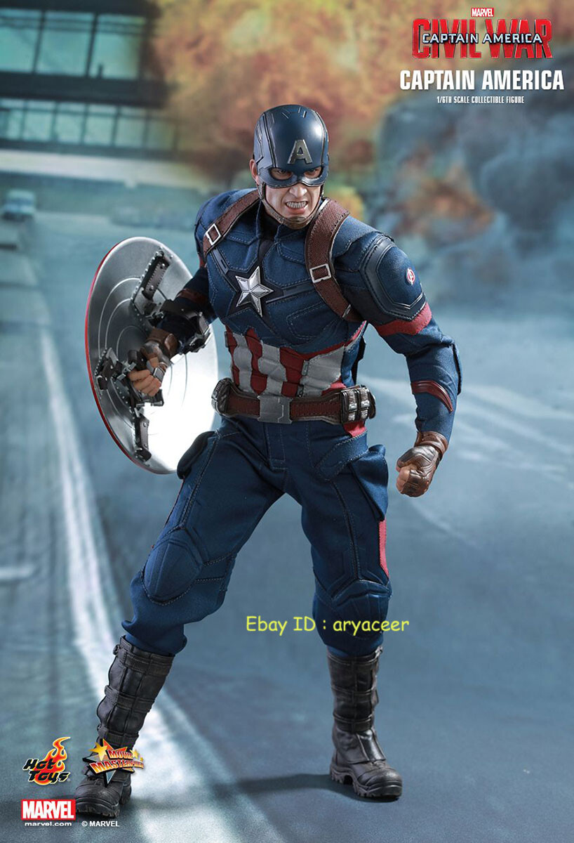 Hot Toys MMS350 Civil War Captain America 5.0 1/6 Action Figure In