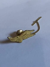 Vintage Winged Hermes Mercury Foot Messenger Runner Delivery Tie Tack Lapel Pin