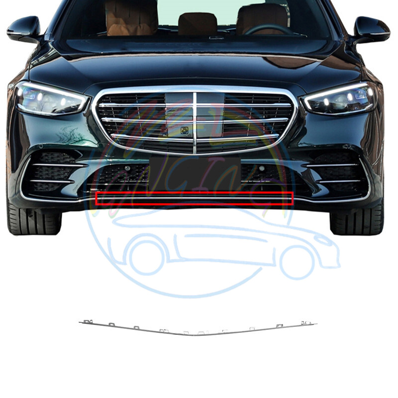 メルセデスベンツ S W223 フロントバンパートリム　12番 🆗 Chrome Front Bumper Middle Moulding Trim For Mercedes W223 S500