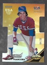 TERRY FRANCONA 2013 Panini Certified USA Baseball Legends die-cut gold /25