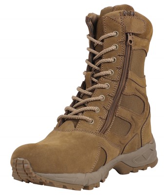 coyote army boots combat boot brown military side zipper rothco ar