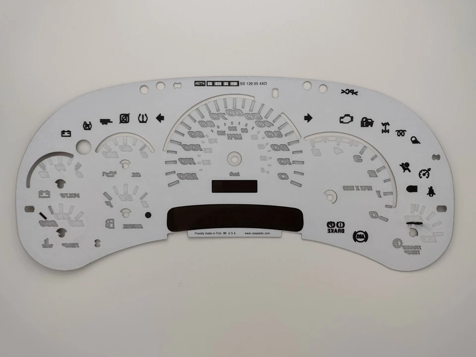 Superposición facial calibre negro Speedo Daytona EE. UU. 03 04 05 Duramax diésel edición LED Foto 2 de 4