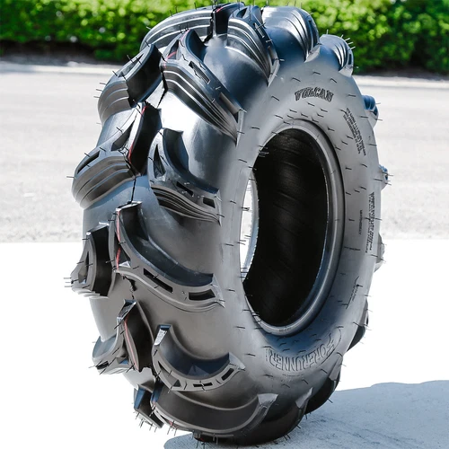 Set of 4 Vulcan ATV UTV Mud Tires 2x 28x11-12 & 2x 28x9-12 6 Ply - 隨ャ 6 蠑/蜈ア 8 蠑