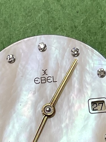 Authentic EBEL QUARTZ Movement WHITE Pearl Dial Diamonds And Hands Mrwn1 - Picture 5 of 11