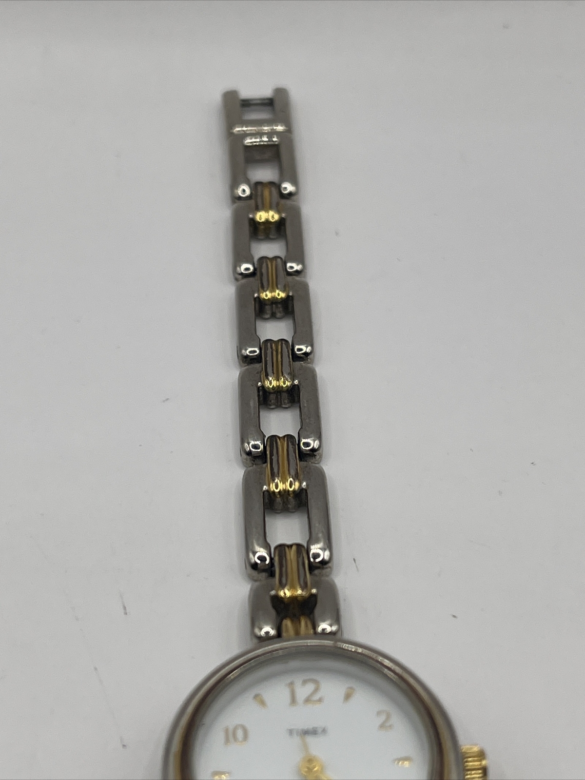 Timex Essentials 24mm Women's Watch White Dial Two Tone- New Battery thumbnail 4