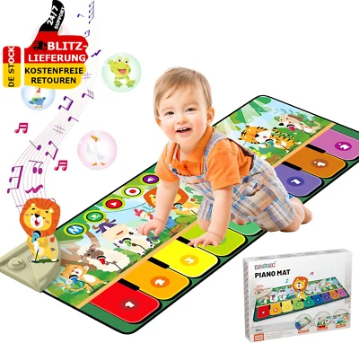 RODZON Baby Spielzeug Ab 1+ Jahr Musikmatte Kinder 19 Liedern Kinderspielzeug Geschenke