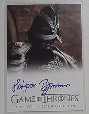 Halfpor Julius Bjornsson 2023 como Gregor Clegane Juego de Tronos Full Bleed Auto