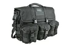 MOLLE Tactical Laptop Field Briefcase Shoulder Bag Heavy Duty - Black