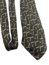 30s Thornewood Abstract Green Deco Trifold Tie