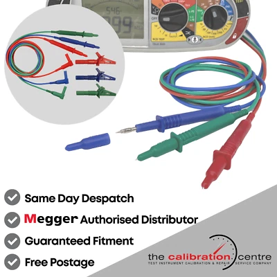 THE CALIBRATION CENTRE 3 WIRE TEST LEADS MEGGER MULTIFUNCTION- MFT1711 MFT1721 MFT1731 MFT1741 MFT1741+