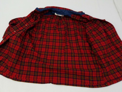 Pendleton Knockabouts Red Blazer Jacket plaid 100% Virgin Wool 14 with issues - Picture 4 of 9