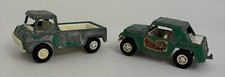 Vintage Tootsie Toy Lot Of 2 1969 Wheelie Wagon Pickup Jumpin Jeepster Metal Car