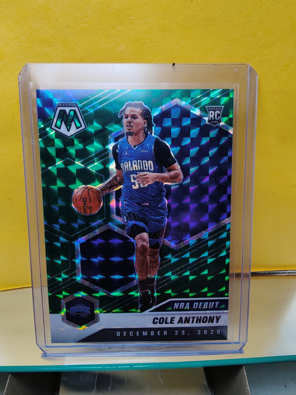2020 Panini Mosaic Cole Anthony #268  NBA Debut Green Reactive
