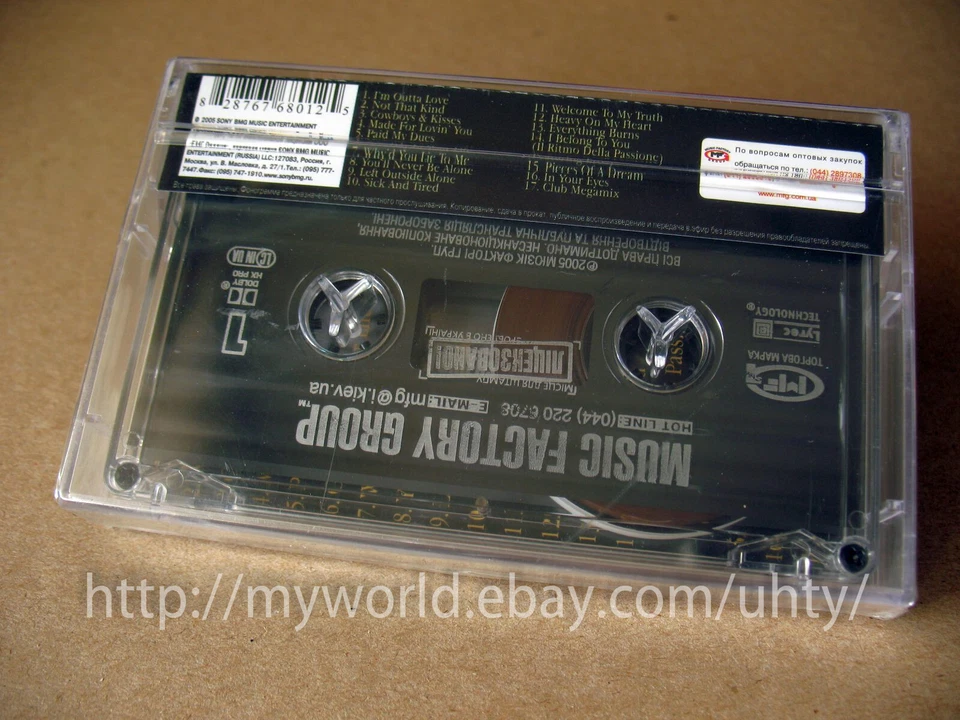 ANASTACIA PIECES OF A DREAM RARE UKR ORIGINAL TAPE CASSETTE SEALED BEST SINGLES! - Image 2 of 3
