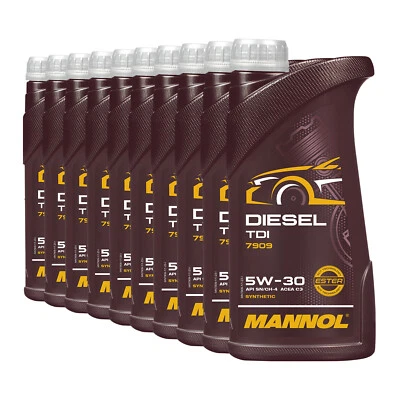 MANNOL Huile Moteur Diesel TDI 5W-30 VW 501 01 502 00 503 01 10x1 L - Photo 1/3