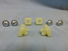 NOS MOPAR LICENSE PLATE SCREWS AND NYLON INSERTS 1964-1974 MOPAR A B C E BODY 