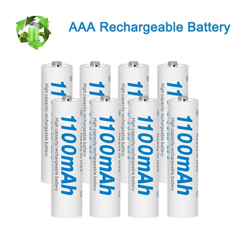 Lote de baterías recargables de celda AAA Ni-MH AAA tamaño 1.2V 1100MAH + caja - Imagen 18 de 21