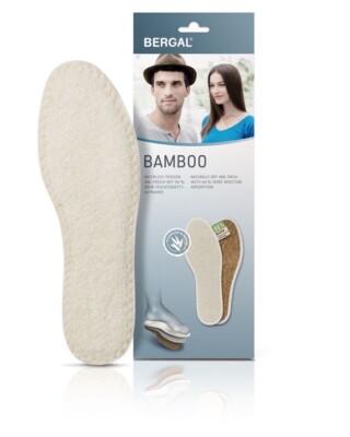 Bergal Bamboo Sommer Schuh Einlagen Frische Einlegesohle Bambus Frottee  div. Gr | eBay.de