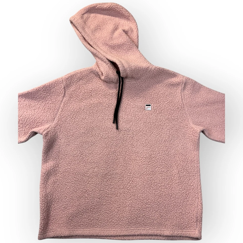 Fila Mujer Sherpa Sudadera con Capucha Talla XXL Rosa Oso de Peluche Acogedor Exterior Normcore Usado Y2K Foto 4 de 4