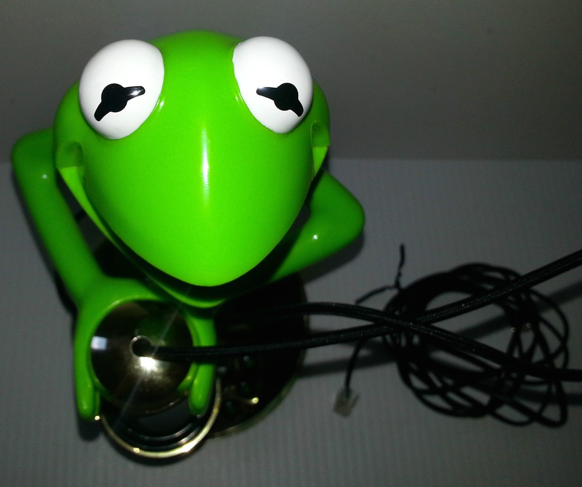 KERMIT THE FROG Telephone Candle Stick Corded Phone
