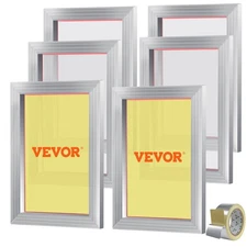 VEVOR Screen Printing Kit, 6 Pieces Aluminum Silk Screen Printing Frames, 10x14i