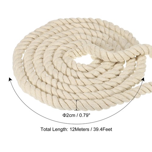 39" Tug of War Rope for Adults Teen Twisted Cotton Rope with Flag Beige - Bild 2 von 7