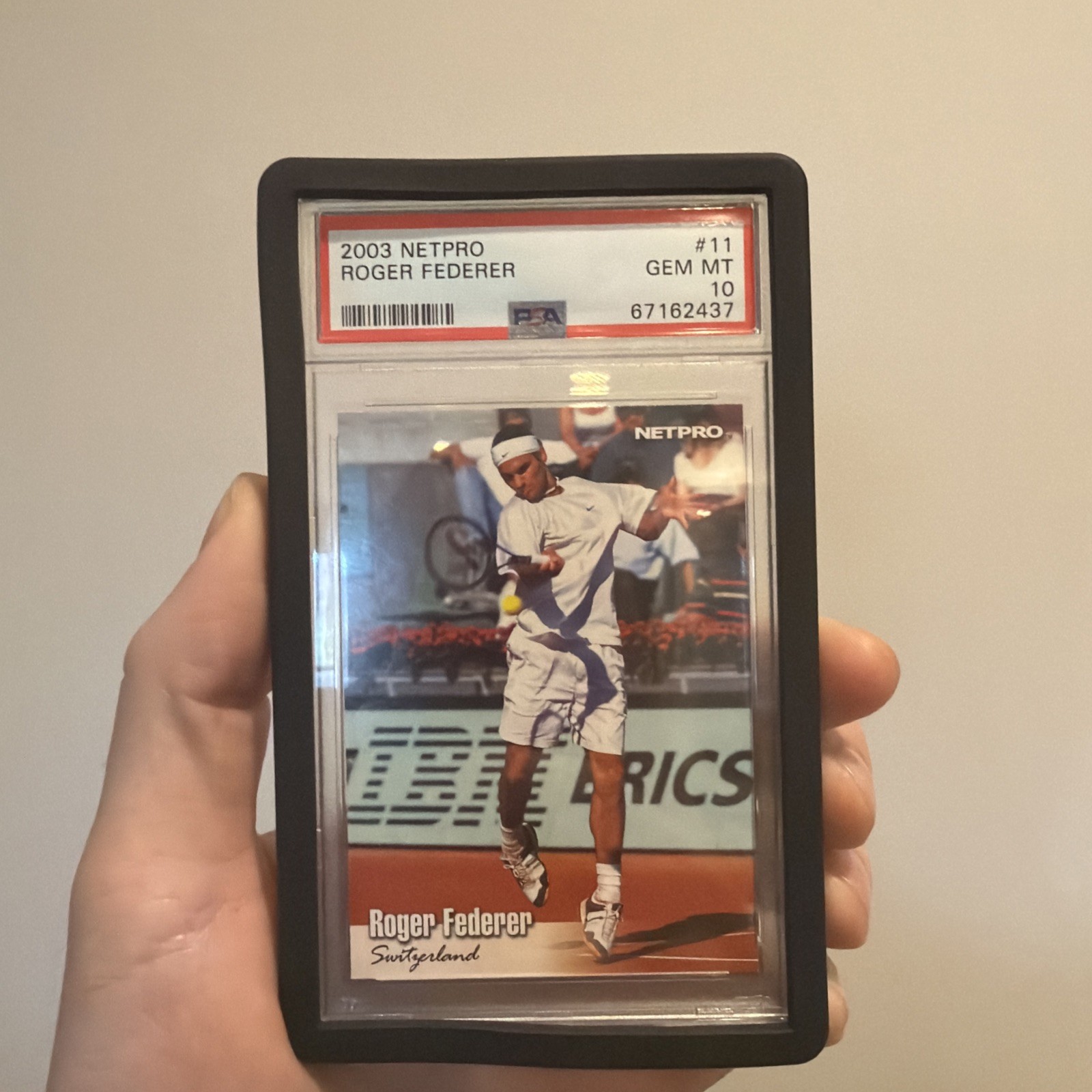 2003 Netpro ROGER FEDERER #11 Rookie RC PSA 10 GEM MINT True RC view 2