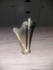 Vintage Miniatur Harfe Ornament - Made in England - selten einzigartig schrullig Charm