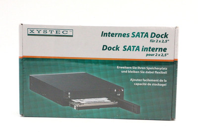 XYSTEC Internes Sata Dock / Festplattengehäuse für 2x2,5 zoll  NEU OVP /PV222