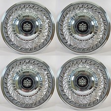 Dycrest Brand 14 Wire Hubcaps Fits 1982-1997 Gm Front Wheel Drive Cars Nos Set