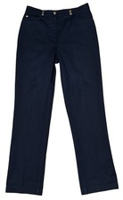 St. John Sport Marie Gray Dress Pants 10 Women  s Blue Embellished Straight