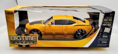 1/18 JADA BIGTIME Muscle 2006 Dodge Charger R/T HEMI Daytona W Display Box NICE 
