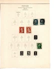 US Stamp Collection- Classic stamps on 4 vintage album pages (J161)