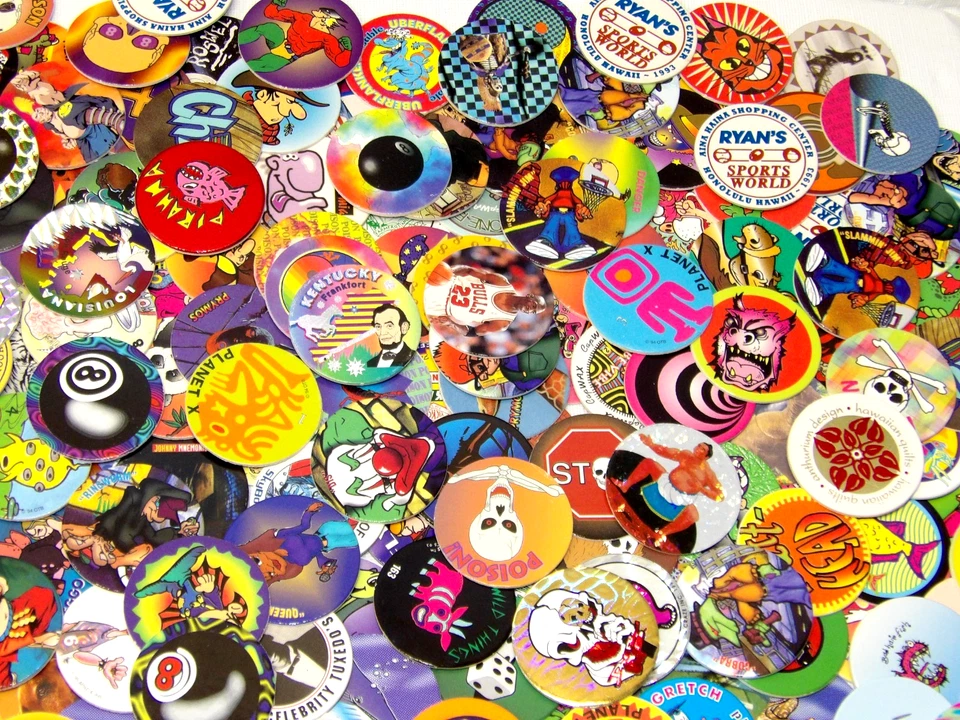 346 Loose Pogs Lot• Nice Variety• Some Duplicates• Great Condition• See Pics!• - Image 2 of 4
