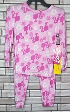 Barbie Size 12M Girl's Long Sleeve Pink 2-Piece Pajama Set - NWT